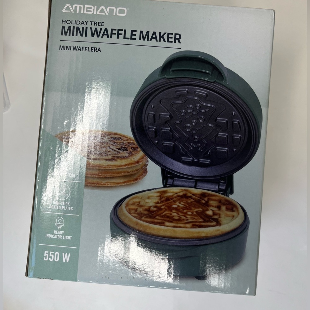 Ambiano xmas tree Waffle Maker NEW - Picture 3 of 5